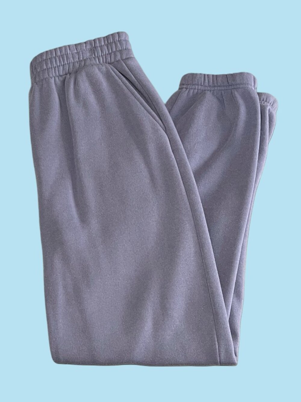 Moral Society Blue Sweatpants Joggers Size Juniors Large Cozy Lounge Athleisure